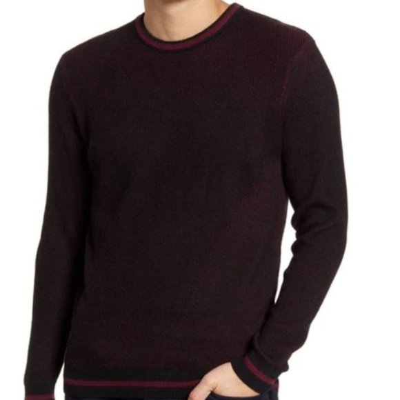 Vince Camuto | NWT Tipped Crew Neck Sweater | L